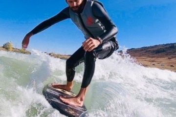 surfing at soda lake